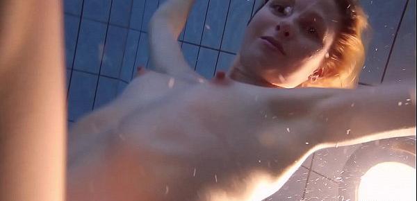  Nastya hot blonde naked in the pool